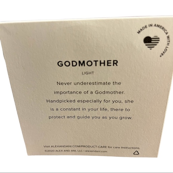 Silvertone ‘Godmother’ Adjustable Charm Bracelet - Picture 7 of 9